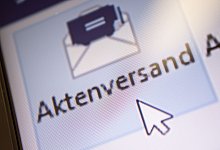 Digitalisierung in der Justiz - Sebastian Gollnow/dpa/Illustration