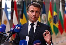Frankreichs Präsident Emmanuel Macron - Francois Walschaerts/AP/dpa