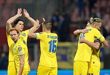 Ukrainische Nationalspieler - Armin Durgut/AP/dpa