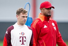 Joshua Kimmich und Vincent Kompany - Sven Hoppe/dpa