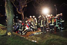 Ein Großaufgebot an Einsatz- und Rettungskräften war vor Ort. - Josef Köhne