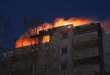 Hochhaus brennt in Mannheim - Rene Priebe/PR-Video/dpa