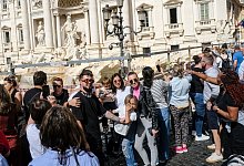 Restaurierung des Trevi-Brunnens in Rom - Mauro Scrobogna/LaPresse/AP/dpa