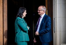 Ministerin M&uuml;ller und Minister Tabbert - Christoph Soeder/dpa