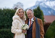 Wolfgang Porsche und Gabriela zu Leiningen haben geheiratet - Albert Moser/Porsche/dpa