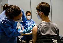 A Probelauf für Corona-Impfzentrum - Philipp von Ditfurth/dpa