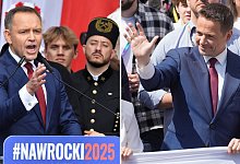 Vor der Präsidentenwahl in Polen - Nawrocki und Trzaskowski - Piotr Nowak/Czarek Sokolowski/PAP/dpa