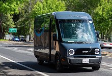 Elektro-Lieferwagen von Rivian - Andrej Sokolow/dpa