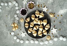 Pistazienkekse mit Geleefüllung - Mareike Pucka/biskuitwerkstatt.de/dpa-tmn