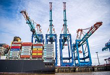 Containerhafen - Sina Schuldt/dpa