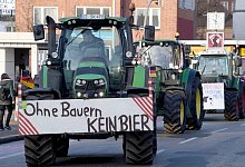 Bauernproteste - Foto: Carsten Rehder/dpa