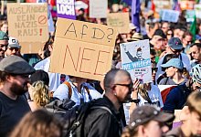 Protest gegen die AfD - Christoph Reichwein/dpa