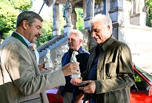 Markus Söder übergibt «Blaue Panther» an Münchner "Tatort"-Duo - Jörg Koch/Bayerische Staatskanzlei/dpa