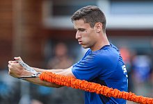 Maximilian Thalhammer, der hier beim Trainingslager in Villach flei&szlig;ig schuftet, k&ouml;nnte im zentralen Mittelfeld zu einer wichtigen St&uuml;tze des Paderborner Spiels werden. - Sarah Jonek