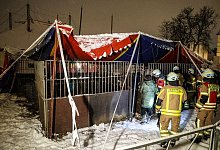 Zirkuszelt bricht unter Schneelast zusammen - Alex Talash/dpa