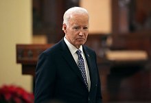 Der scheidende US-Pr&auml;sident Joe Biden - Gerald Herbert/AP/dpa