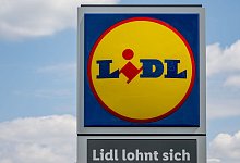 Das Logo des Discounters Lidl - Hendrik Schmidt/dpa