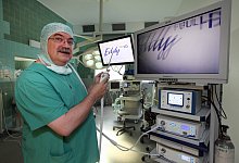 Ein &bdquo;Mini-Auge&ldquo; im Stab: - Bernhard Preuss