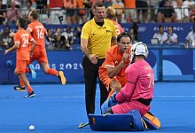 Duco Telgenkamp (2vr) und Jean-Paul Danneberg (r) - Arun Sankar/AFP/dpa