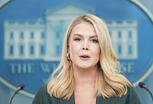 Die Sprecherin des Weiße Hauses, Karoline Leavitt - Mark Schiefelbein/AP/dpa