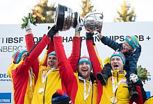 Siegerehrung - Foto: Sebastian Kahnert/dpa-Zentralbild/dpa