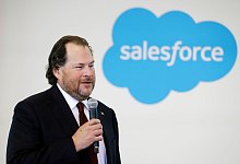 SAP-Rivale Salesforce mit verhaltenem Gesch&auml;ftsausblick - Foto: Darron Cummings/AP/dpa