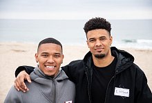 Amon-Ra und Equanimeous St. Brown - Maximilian Haupt/dpa