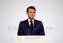 Emmanuel Macron - Lewis Joly/AP Pool/AP/dpa