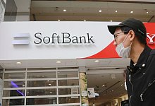 Der japanische Konzern Softbank verzeichnet gro&szlig;e Quartalsverluste. - Koji Sasahara/AP/dpa