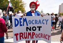 Washington - Demonstrationen «No Kings» gegen US-Präsident Trump - Jose Luis Magana/FR159526 AP/AP/dpa