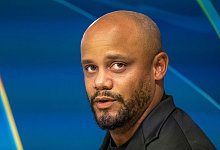 Pressekonferenz mit Kompany und Laimer - Peter Kneffel/dpa