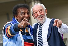 Roberto Blanco & Dieter Hallervorden - Foto: Jens Kalaene/dpa-Zentralbild/dpa