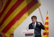 Separatistenführer Carles Puigdemont - Joan Mateu/AP/dpa