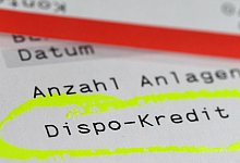 Kontoauszug Dispo-Kredit - Foto: Jens Kalaene