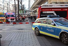 Polizeieinsatz in Mannheim - Ren&eacute; Priebe/dpa