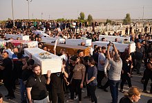 Brand bei Hochzeitsfeier im Irak - Ismael Adnan/dpa