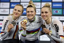 Sprint-Podium - Thomas Samson/AFP/dpa