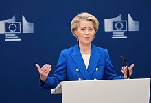 Von der Leyen spricht zu Verteidigungsausgaben - Virginia Mayo/AP/dpa