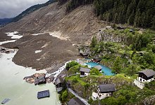 Bergsturz im Wallis - Michael Buholzer/KEYSTONE/dpa