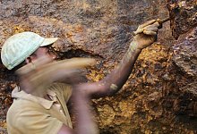 Arbeit in Mine - picture alliance / Jürgen Bätz/dpa