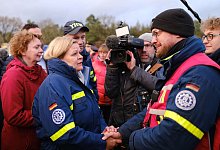 Faeser besucht Hochwassergebiet - Markus Hibbeler/dpa