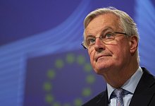 EU-Unterh&auml;ndler Michel Barnier - Foto: Virginia Mayo/AP/dpa