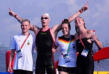 Schwimm-WM in Singapur - Freiwasser - Vincent Thian/AP/dpa