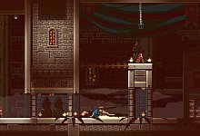 Blick auf Spielsituation «Gunbrella» - Devolver Digital/dpa-tmn