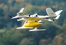 Lebensmittellieferung per Drohne - Uwe Anspach/dpa