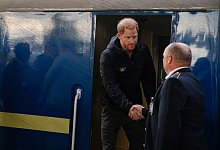 Ukraine-Krieg - Prinz Harry in Kiew - Eisenbahngesellschaft Ukrzaliznytsia/AP/dpa