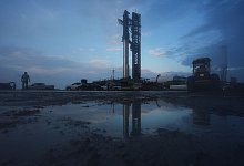 10. Testflug von Riesen-Rakete Starship kurz vor Start verschoben - Eric Gay/AP/dpa