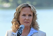 Umweltministerin Steffi Lemke (Gr&uuml;ne) hat die Aktionswoche zur Klimaanpassung er&ouml;ffnet. - Patrick Pleul/dpa