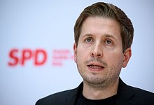SPD-Generalsekret&auml;r Kevin K&uuml;hnert ist nicht mehr mit eigenem Account auf Twitter. - Bernd von Jutrczenka/dpa