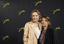 Maren Eggert (l) und Britta Hammelstein in Locarno. - Jean-Christophe Bott/KEYSTONE/dpa